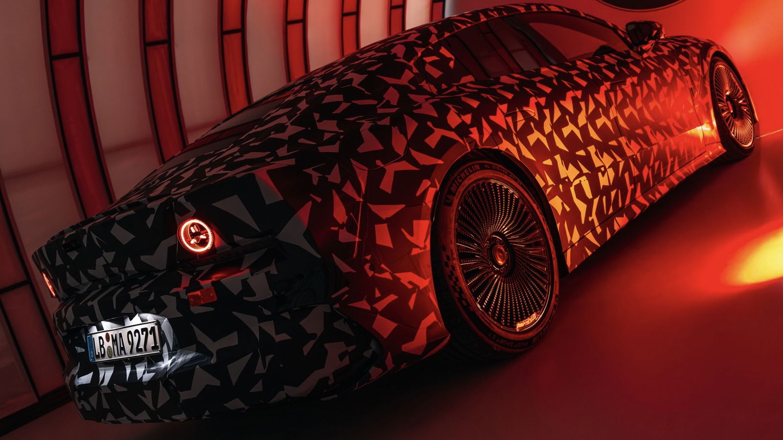 Mercedes-AMG EV saloon teaser - rear
